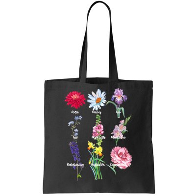 Botanical Floral Flowers Tote Bag