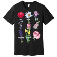 Botanical Floral Flowers Premium T-Shirt