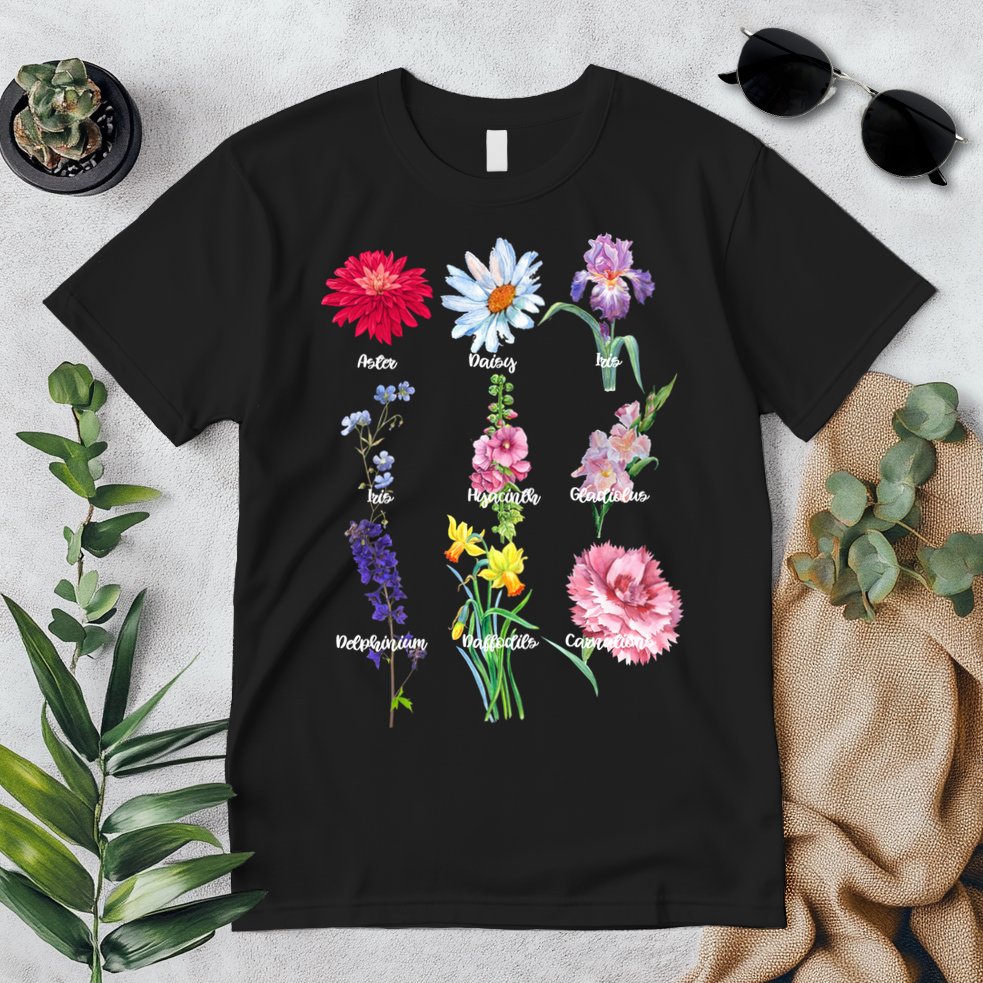 Botanical Floral Flowers Premium T-Shirt