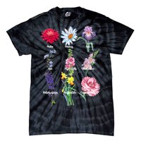 Botanical Floral Flowers Tie-Dye T-Shirt