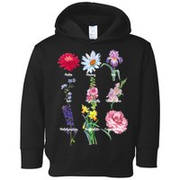 Botanical Floral Flowers Toddler Hoodie