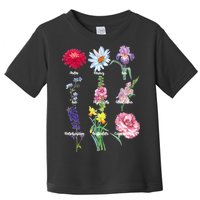 Botanical Floral Flowers Toddler T-Shirt