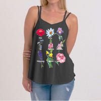 Botanical Floral Flowers Women's Strappy Tank