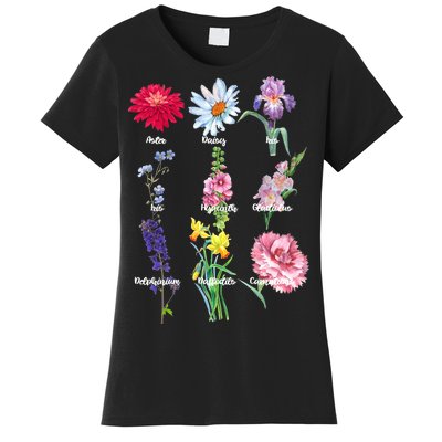 Botanical Floral Flowers Women's T-Shirt