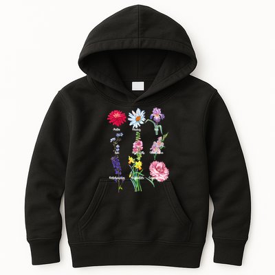 Botanical Floral Flowers Kids Hoodie