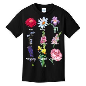 Botanical Floral Flowers Kids T-Shirt