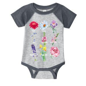 Botanical Floral Flowers Infant Baby Jersey Bodysuit