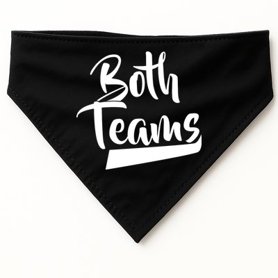 Both Teams Funny Gay Bisexual Equality USA-Made Doggie Bandana