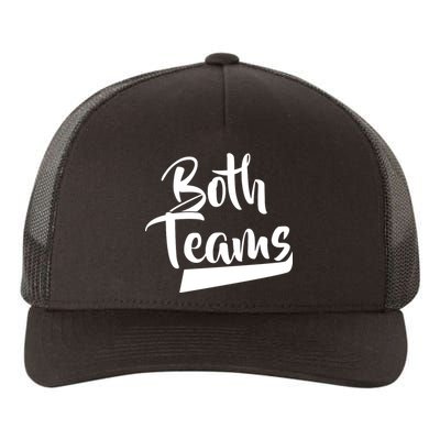 Both Teams Funny Gay Bisexual Equality Yupoong Adult 5-Panel Trucker Hat