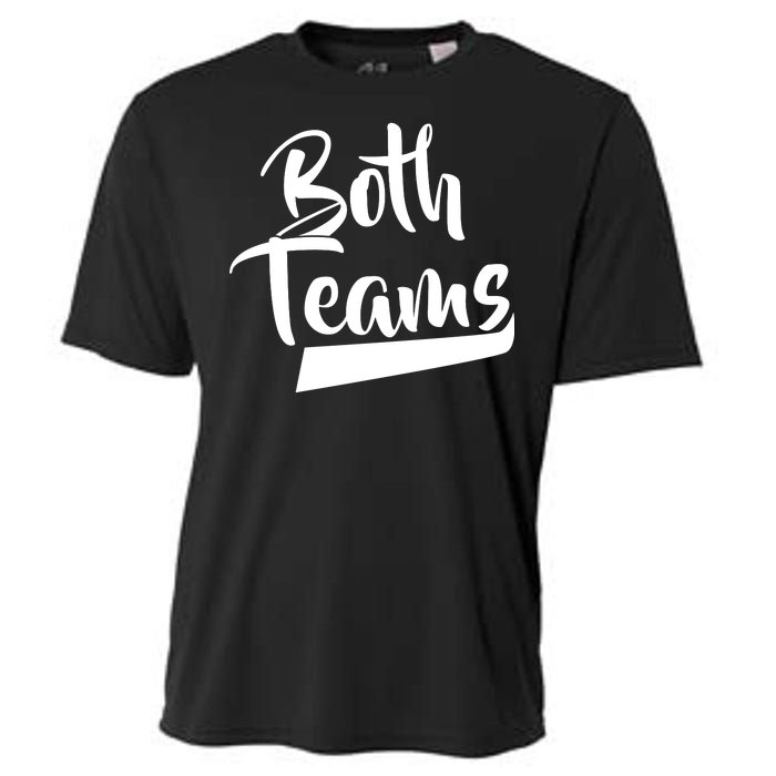 Both Teams Funny Gay Bisexual Equality Cooling Performance Crew T-Shirt