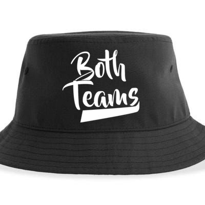Both Teams Funny Gay Bisexual Equality Sustainable Bucket Hat