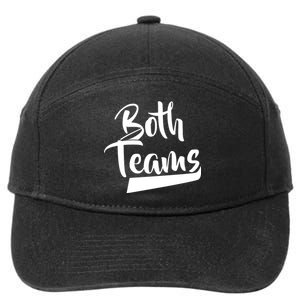 Both Teams Funny Gay Bisexual Equality 7-Panel Snapback Hat