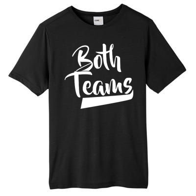 Both Teams Funny Gay Bisexual Equality Tall Fusion ChromaSoft Performance T-Shirt