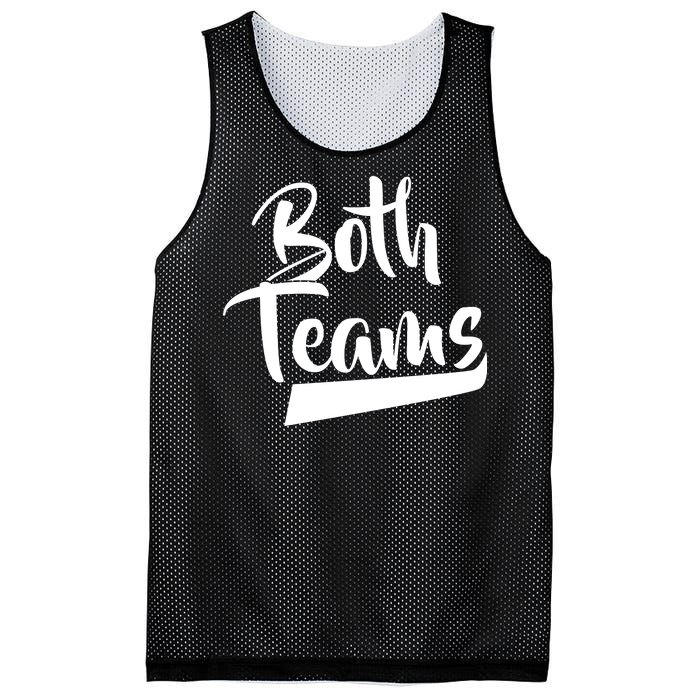 Both Teams Funny Gay Bisexual Equality Mesh Reversible Basketball Jersey Tank