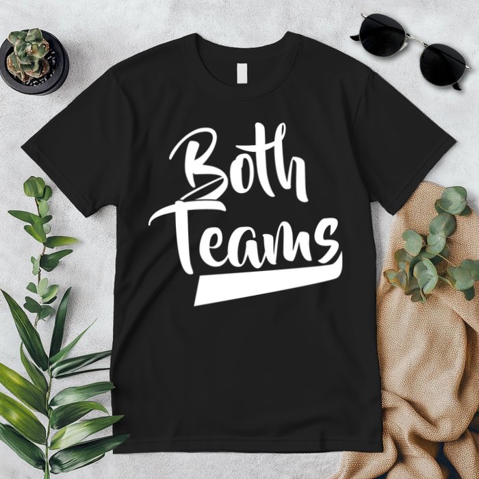 Both Teams Funny Gay Bisexual Equality Premium T-Shirt