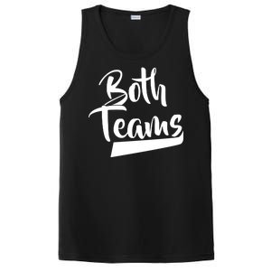 Both Teams Funny Gay Bisexual Equality PosiCharge Competitor Tank