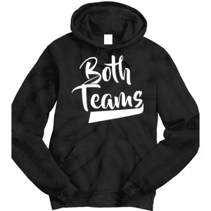 Both Teams Funny Gay Bisexual Equality Tie Dye Hoodie