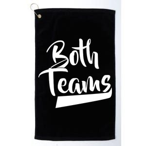 Both Teams Funny Gay Bisexual Equality Platinum Collection Golf Towel