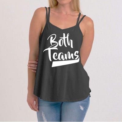 Both Teams Funny Gay Bisexual Equality Women's Strappy Tank