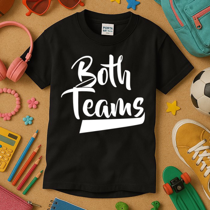Both Teams Funny Gay Bisexual Equality Kids T-Shirt