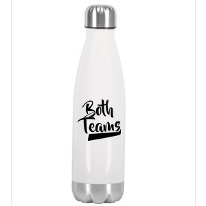 Both Teams Funny Gay Bisexual Equality Stainless Steel Insulated Water Bottle