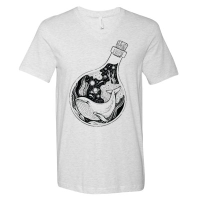 Bottled Whale V-Neck T-Shirt