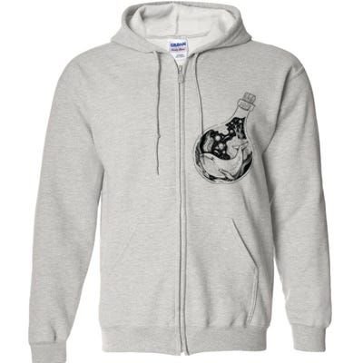 Bottled Whale Full Zip Hoodie