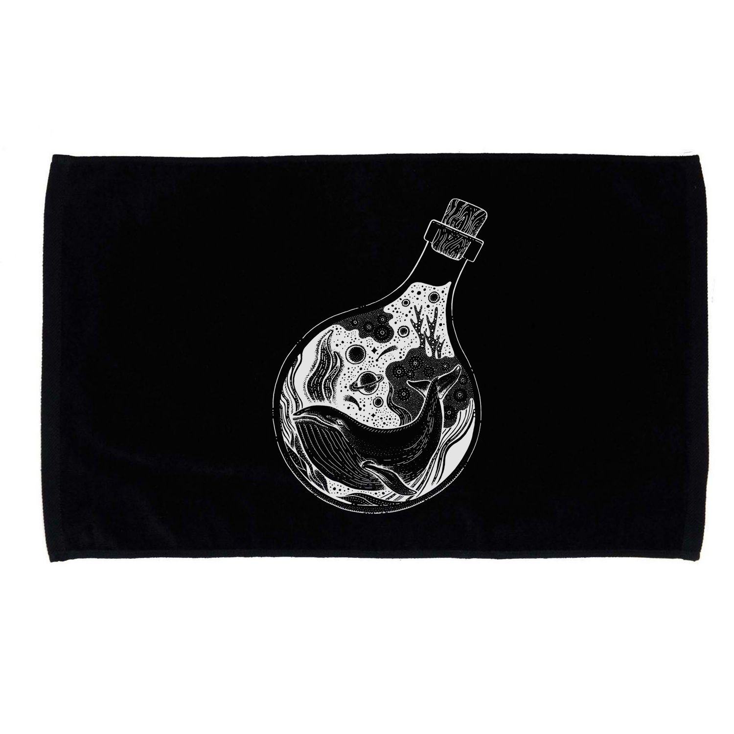 Bottled Whale Microfiber Hand Towel