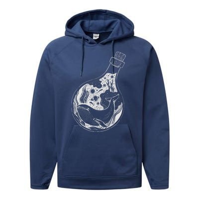 Bottled Whale Performance Fleece Hoodie