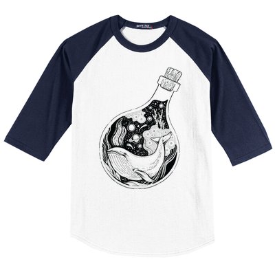 Bottled Whale Baseball Sleeve Shirt