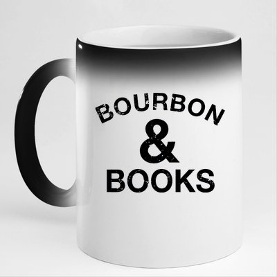 Bourbon & Books 11oz Black Color Changing Mug