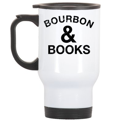 Bourbon & Books Stainless Steel Travel Mug