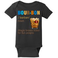 Bourbon Magic Brown Water For Fun People Baby Bodysuit