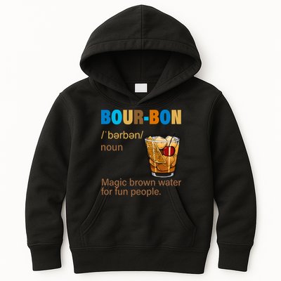 Bourbon Magic Brown Water For Fun People Kids Hoodie