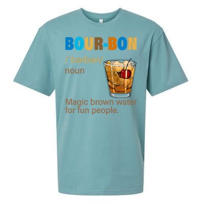 Bourbon Magic Brown Water For Fun People Sueded Cloud Jersey T-Shirt