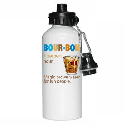 Bourbon Magic Brown Water For Fun People Aluminum Water Bottle