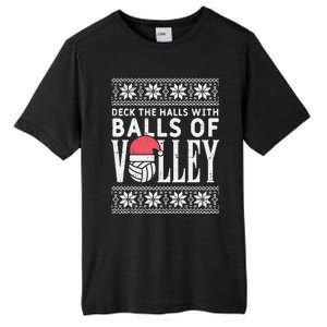 Balls Of Volley Xmas Volleyball Ugly Christmas Gift Funny Gift Tall Fusion ChromaSoft Performance T-Shirt