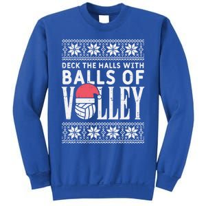 Balls Of Volley Xmas Volleyball Ugly Christmas Gift Funny Gift Sweatshirt