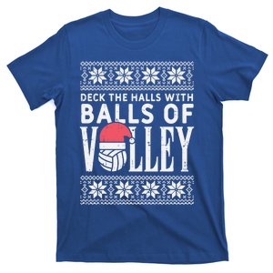 Balls Of Volley Xmas Volleyball Ugly Christmas Gift Funny Gift T-Shirt