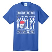 Balls Of Volley Xmas Volleyball Ugly Christmas Gift Funny Gift Tall T-Shirt