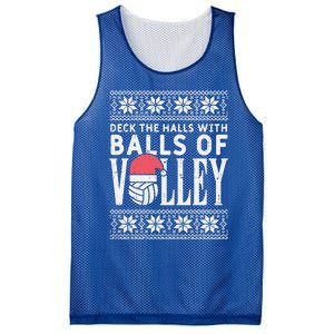 Balls Of Volley Xmas Volleyball Ugly Christmas Gift Funny Gift Mesh Reversible Basketball Jersey Tank