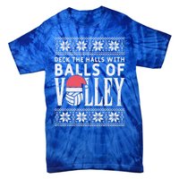 Balls Of Volley Xmas Volleyball Ugly Christmas Gift Funny Gift Tie-Dye T-Shirt