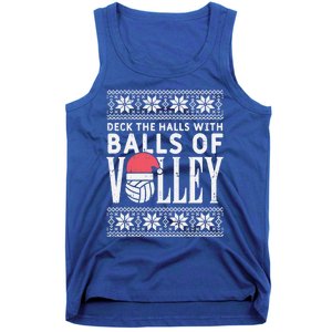 Balls Of Volley Xmas Volleyball Ugly Christmas Gift Funny Gift Tank Top