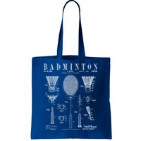 Badminton Old Vintage Patent Drawing Print Cute Gift Tote Bag