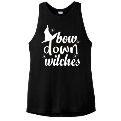 Bow Down Witches Ladies PosiCharge Tri-Blend Wicking Tank