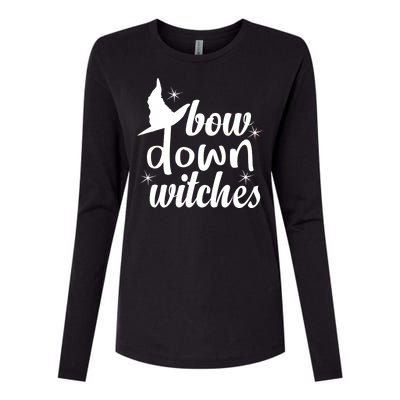 Bow Down Witches Womens Cotton Relaxed Long Sleeve T-Shirt