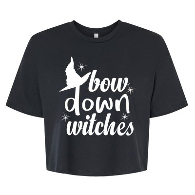 Bow Down Witches Bella+Canvas Jersey Crop Tee