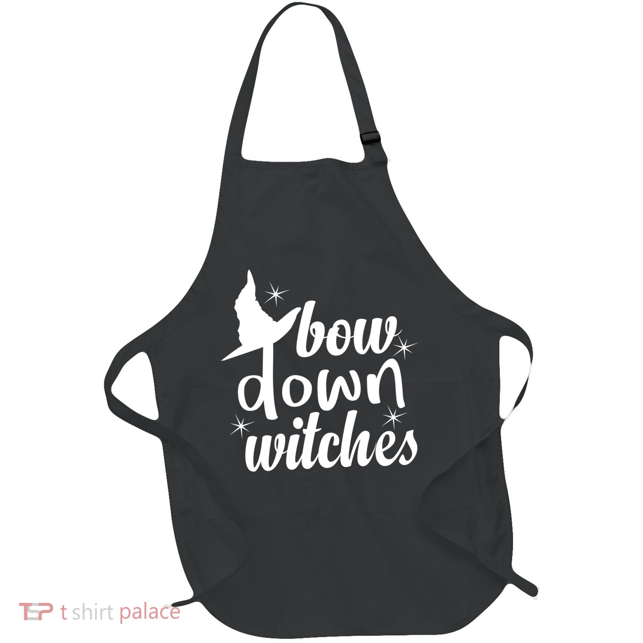 Bow Down Witches Full-Length Apron With Pockets
