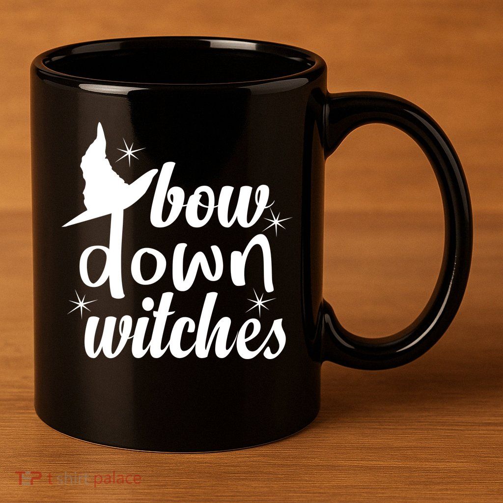 Bow Down Witches 11oz C Handle Ceramic Mug