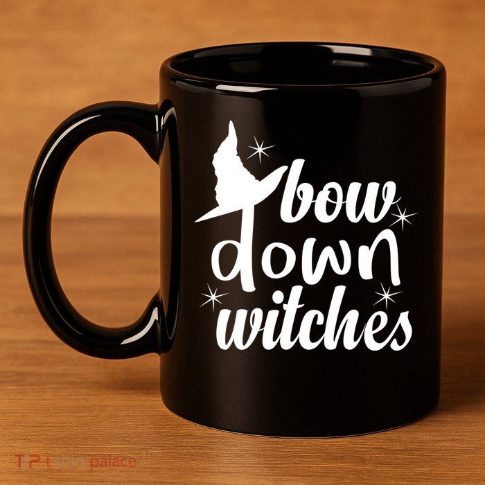 Bow Down Witches 11oz C Handle Ceramic Mug